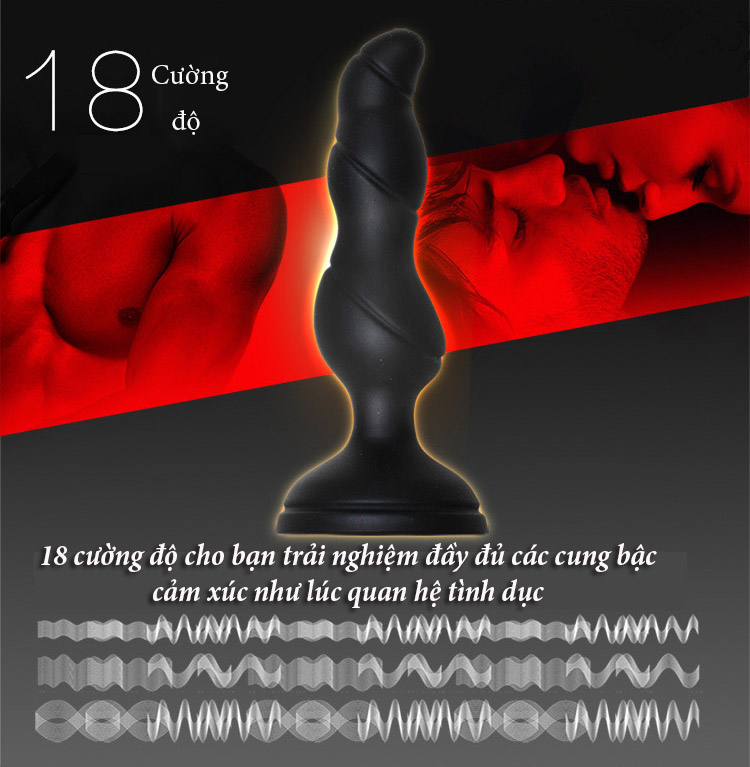 Powerful Anal G-Spot Remote Control Vibrator Silicone