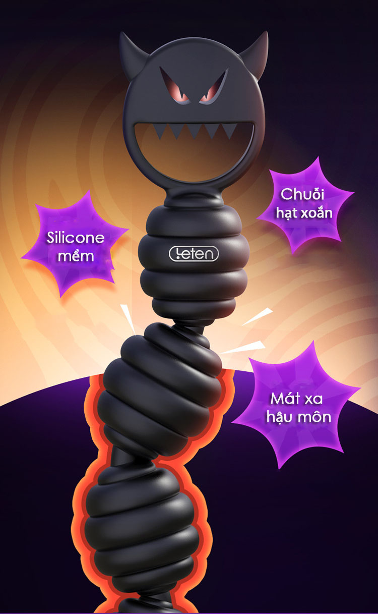 Chuỗi hạt xoắn tai mèo kích thích hậu môn tăng khoái cảm