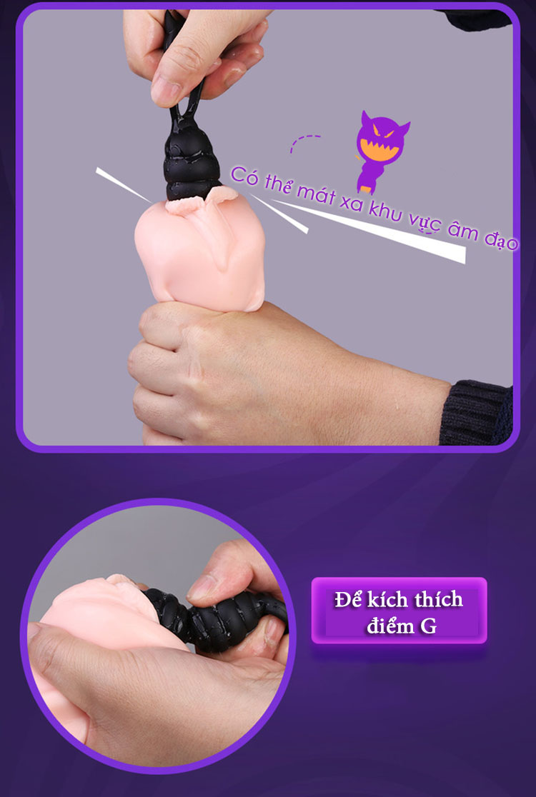 Chuỗi hạt xoắn tai mèo kích thích hậu môn tăng khoái cảm