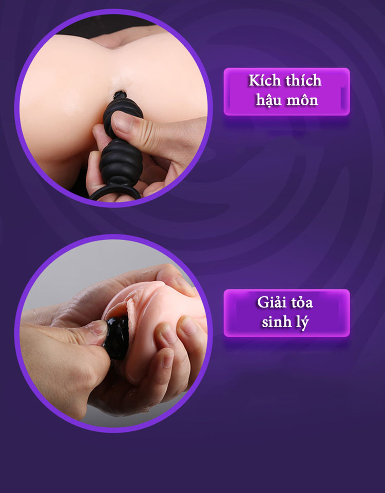 Chuỗi hạt xoắn tai mèo kích thích hậu môn tăng khoái cảm