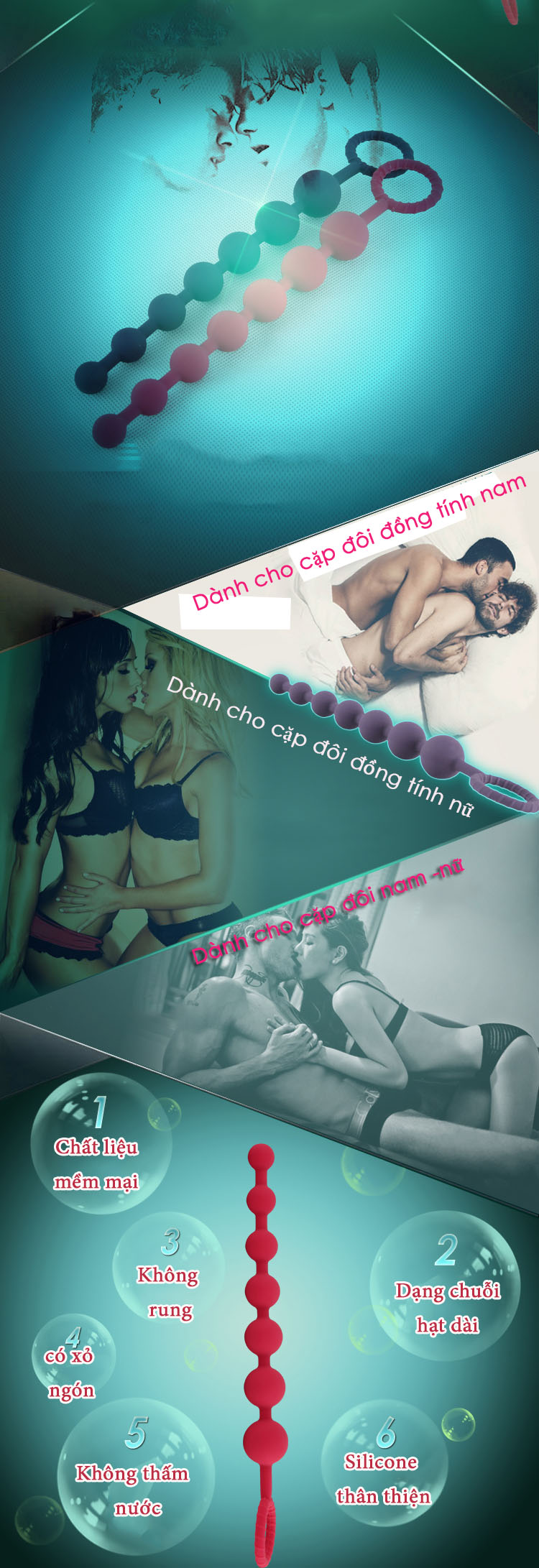 Hạt massage hậu môn Loveaider thư giãn kích thích cảm xúc