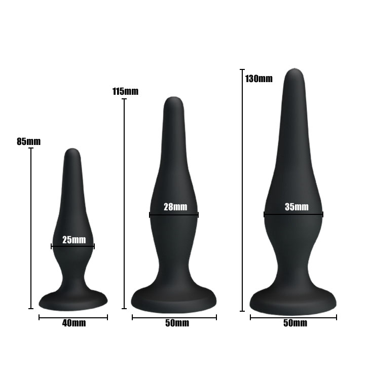 Bộ 3 Cây Thông Hậu Môn Mini Mềm Mại An Toàn Kích Thích