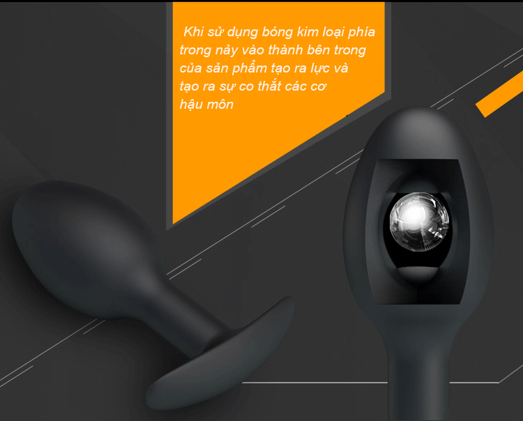 Bóng silicone ruột bi kích thích hậu môn siêu mê cho đôi yêu