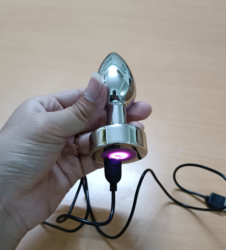 Plug hậu môn rung đa tần inox kích thích mạnh