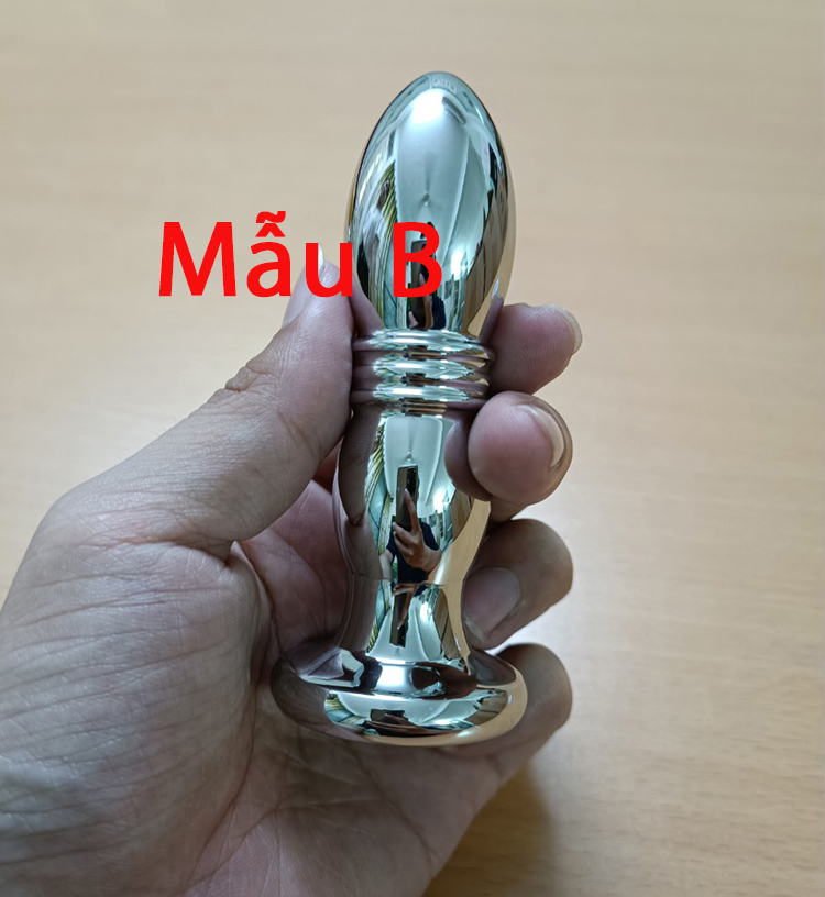 Plug hậu môn rung đa tần inox kích thích mạnh