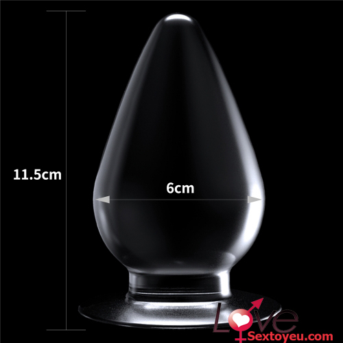 Large Transparent Silicone Anal Plug Soft & Safe Lovetoy