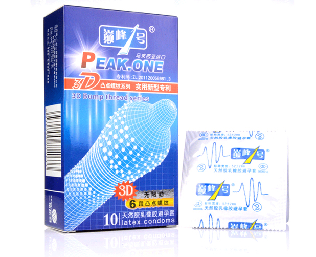 Bao cao su siêu gai 3D mỏng kích thích mạnh phong cách tin cậy