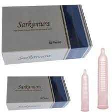 Bao cao su Sarkamura Charm hộp 12 chiếc siêu mỏng hạt li ti nổi 