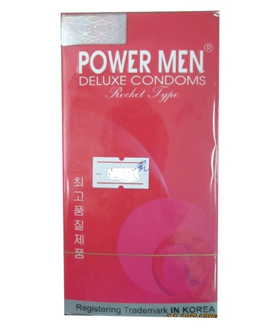 Powermen Rocket Chocolate Scented Textured Condoms 12pcs