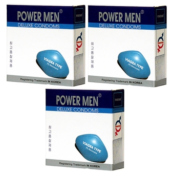 Bao cao su Powermen Viagra siêu mỏng Hàn Quốc tăng khoái cảm 