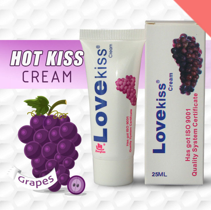 Kem bôi trơn LoveKiss 20ml hương nho mượt mà an toàn