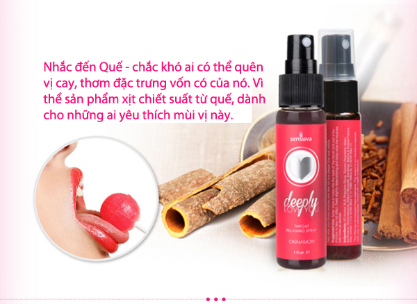 Nước Xịt Sensuva Tăng Khoái Cảm Quan Hệ Bằng Miệng Deeply Love You