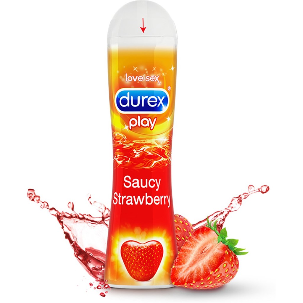 Gel bôi trơn Durex dâu 100ml mềm mịn kích thích đam mê