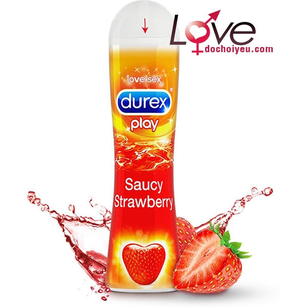 Gel bôi trơn Durex Play Strawberry 100ml hương dâu dịu nhẹ 