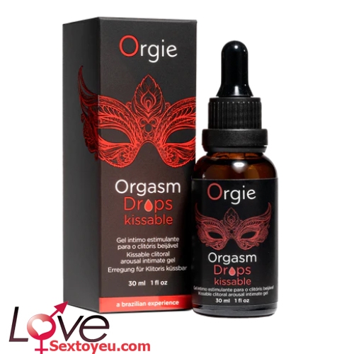 Gel tăng khoái cảm Orgie orgasm drops kissable nếm được cho oral sex 