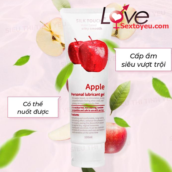 Gel Silk Touch hương táo bôi trơn dịu nhẹ, tăng khoái cảm