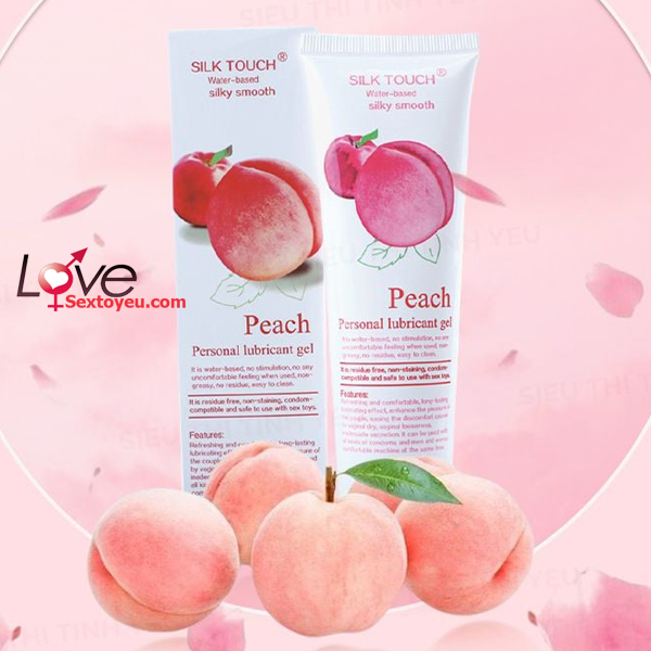 Gel bôi trơn Silktouch hương đào dưỡng ẩm an toàn 100ml Gel bôi trơn Silktouch hương đào dưỡng ẩm an toàn 100ml