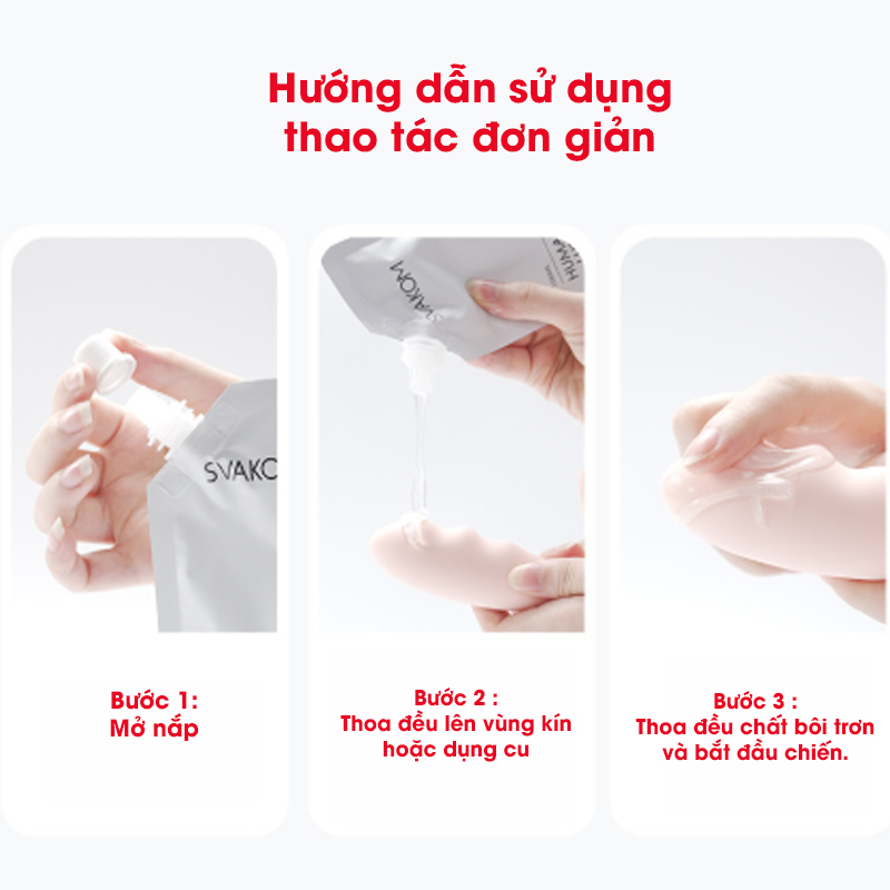 Gel bôi trơn Svakom 100ml cao cấp tiện lợi an toàn tăng khoái cảm