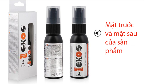 Chai xịt Eros 3 Đức kéo dài thời gian, chống xuất tinh sớm hiệu quả