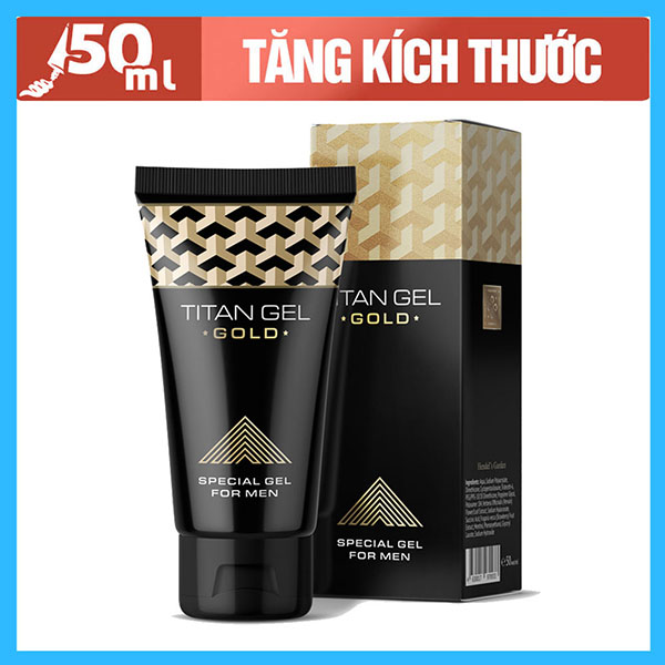 Gel Titan Gold tăng cường sinh lý nam, kích thước vượt trội