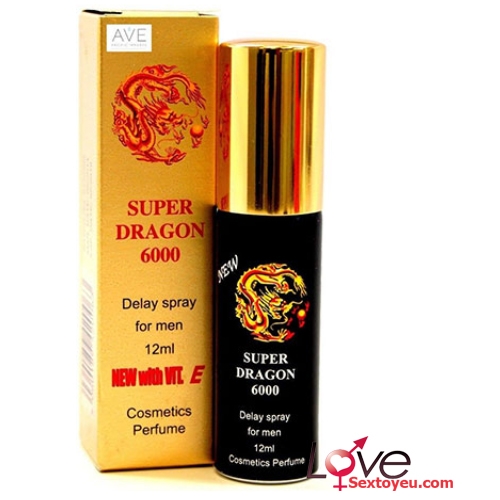 Xịt chống xuất tinh sớm Super Dragon vitamin E mát lạnh dịu nhẹ 