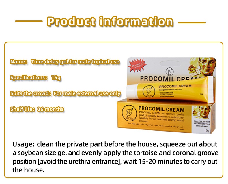 Gel Procomil Đức Kéo Dài Quan Hệ Tăng Khoái Cảm Cho Nam