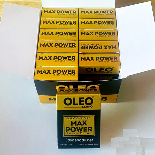 Oleo Max Power 12ml xịt ngừa xuất tinh sớm tăng khoái cảm Oleo Max Power 12ml xịt ngừa xuất tinh sớm tăng khoái cảm