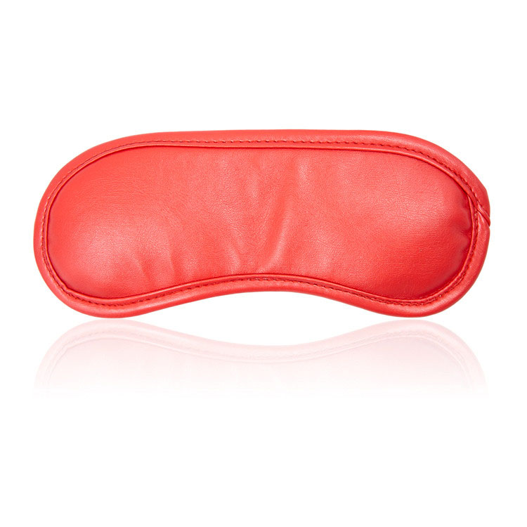 Bịt mắt da đỏ sang trọng cao cấp cho giấc ngủ tuyệt vời