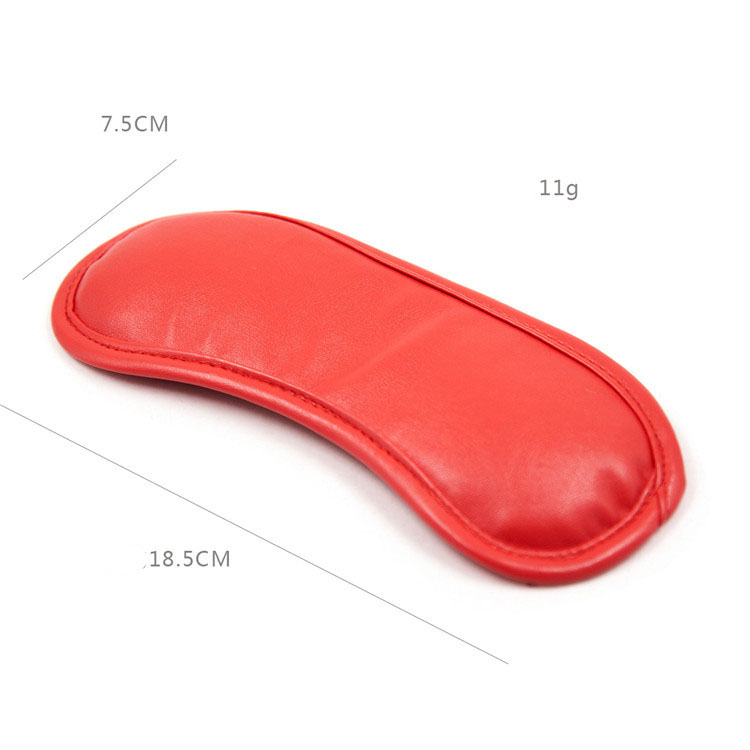 Bịt mắt da đỏ sang trọng cao cấp cho giấc ngủ tuyệt vời