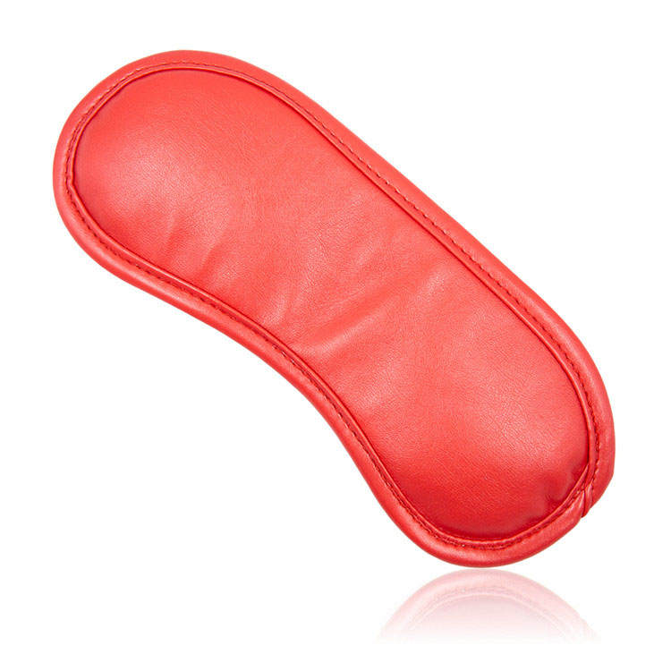 Bịt mắt da đỏ sang trọng cao cấp cho giấc ngủ tuyệt vời