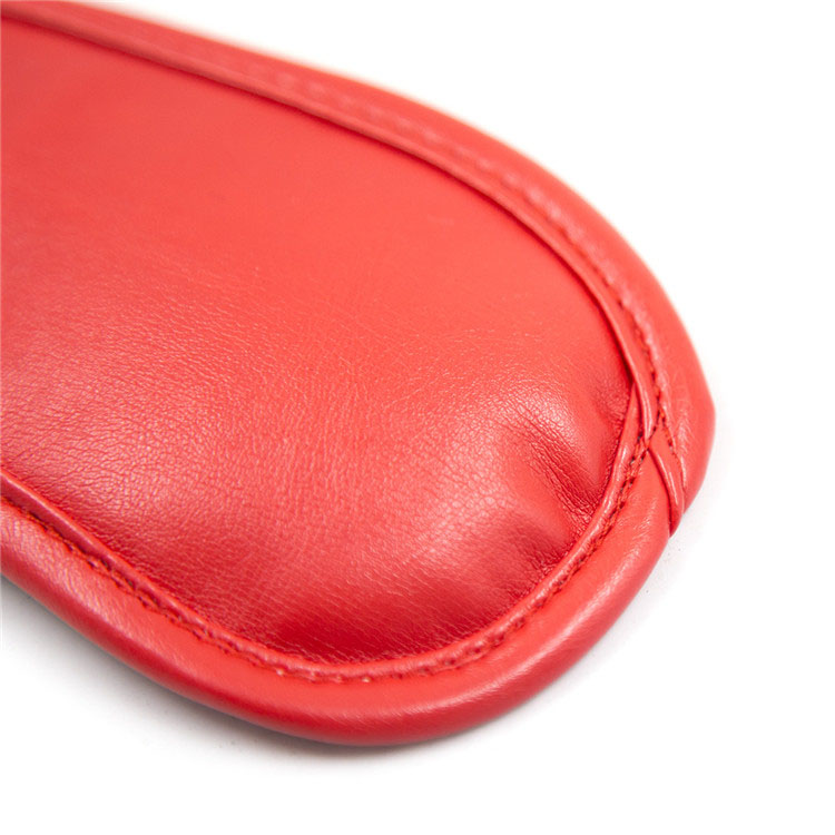 Bịt mắt da đỏ sang trọng cao cấp cho giấc ngủ tuyệt vời