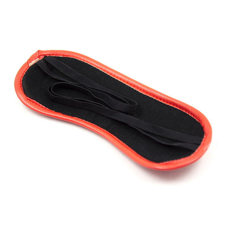 Bịt mắt da đỏ sang trọng cao cấp cho giấc ngủ tuyệt vời