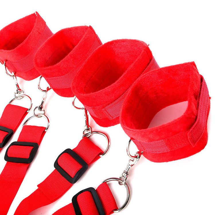 Bộ trói chân tay 4 góc đệm bông êm ái nâng tầm khoái cảm