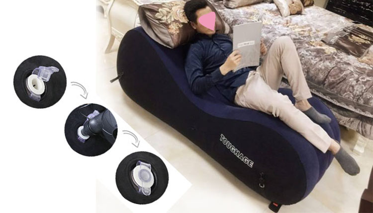 Ghế bơm hơi tình yêu cao cấp mát xa tư thế đa dạng chất liệu PVC