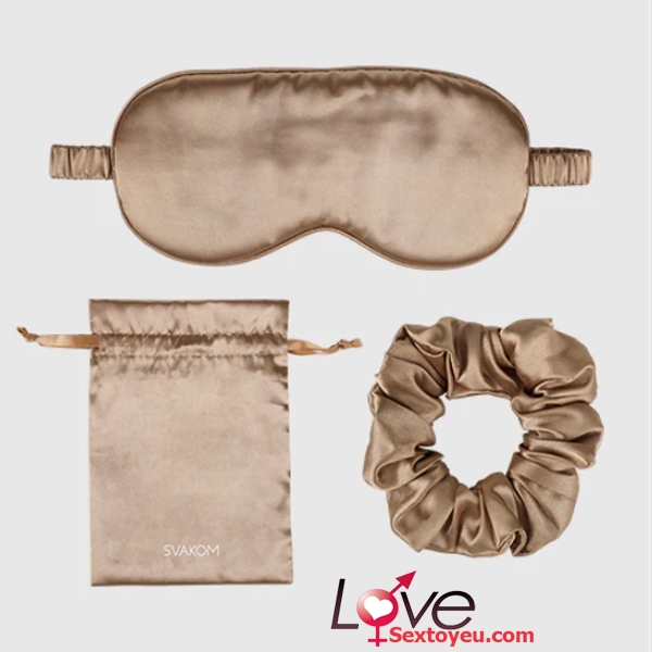 Bộ quà tặng Svakom Self Love Kit mặt nạ ngủ và dây buộc tóc lụa mềm 