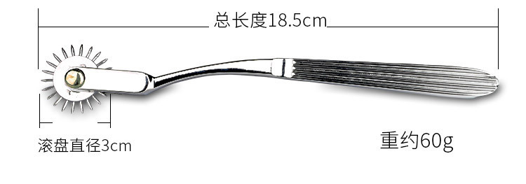 Đồ chơi SM cây cọ lăn gai mạ kim thép không gỉ kích thích mạnh Đồ chơi SM cây cọ lăn gai mạ kim thép không gỉ kích thích mạnh
