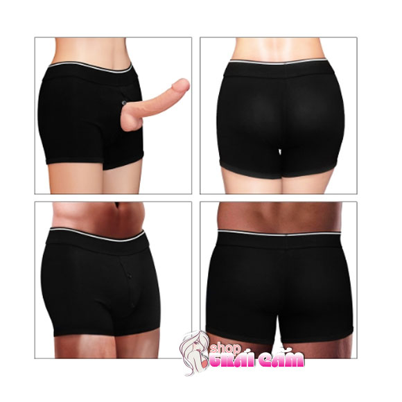 Quần short kích thích gắn dương vật trứng rung mê hoặc