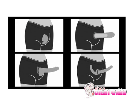 Quần short kích thích gắn dương vật trứng rung mê hoặc