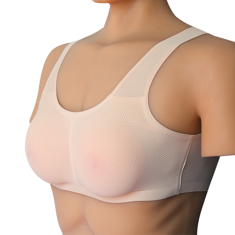 Premium Comfortable Stretch Fake Breast Lifelike Bra