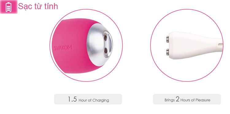 Máy rung mini Svakom Iris cao cấp tiện lợi an toàn sạc nhanh