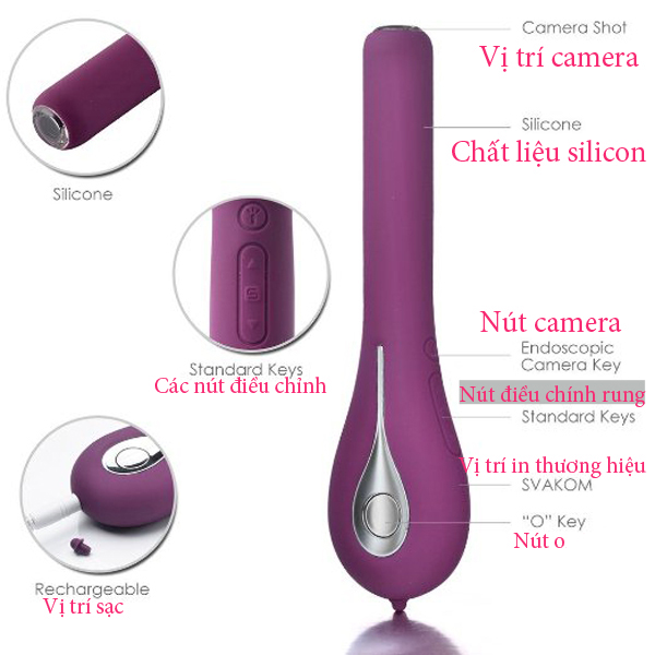 Máy rung Svakom Siime Eye cao cấp kích thích điểm G cực đỉnh