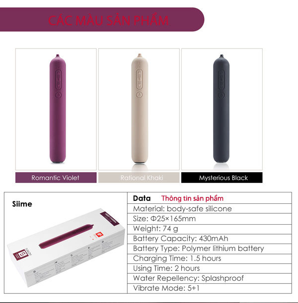 Máy mát xa điểm G Svakom Siime Gaga cao cấp tích hợp camera