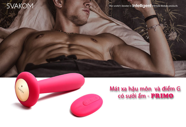 Máy mát xa hậu môn Svakom Primo nóng ấm, kích thích cực đỉnh