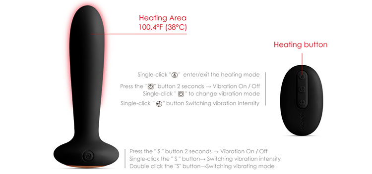 Máy mát xa hậu môn Svakom Primo nóng ấm, kích thích cực đỉnh