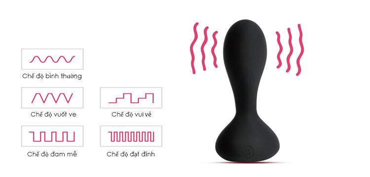 Máy rung Svakom Judy kích thích điểm G hậu môn cao cấp silicone