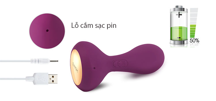 Máy rung Svakom Judy kích thích điểm G hậu môn cao cấp silicone
