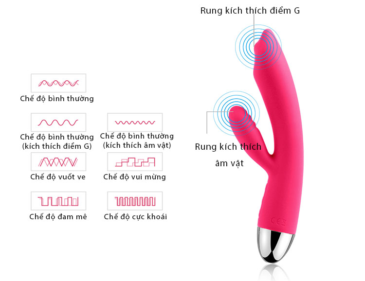 Máy rung Svakom Trysta điểm G độc đáo tăng khoái cảm nữ