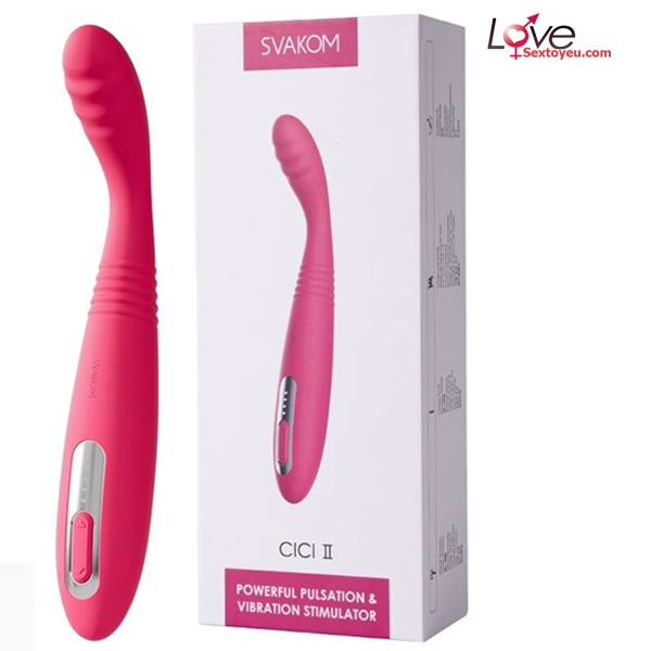 Ngón Tay Mini Kích Thích Điểm G Svakom Cici II Rung Thụt Cực Phê