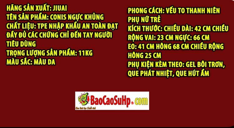 Búp bê tình dục bán thân ngực lớn TPE Conis 11kg – hấp dẫn cực đỉnh