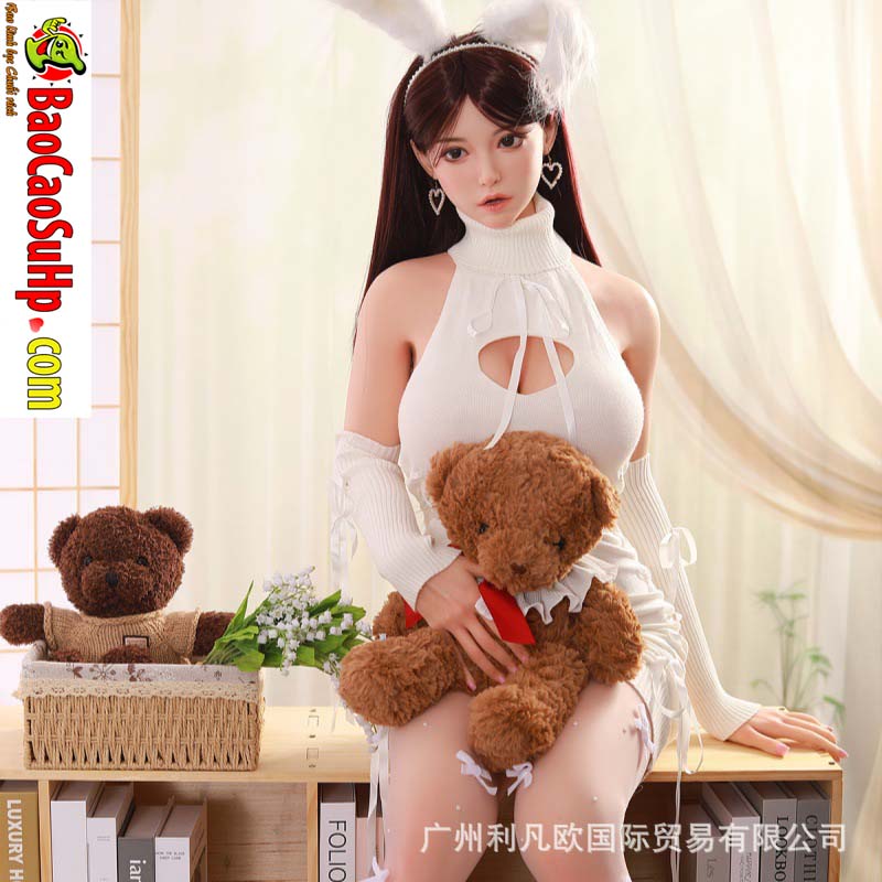 Búp bê tình dục Tuyết Thỏ trắng ngọc 1m58 Silicone TPE quyến rũ